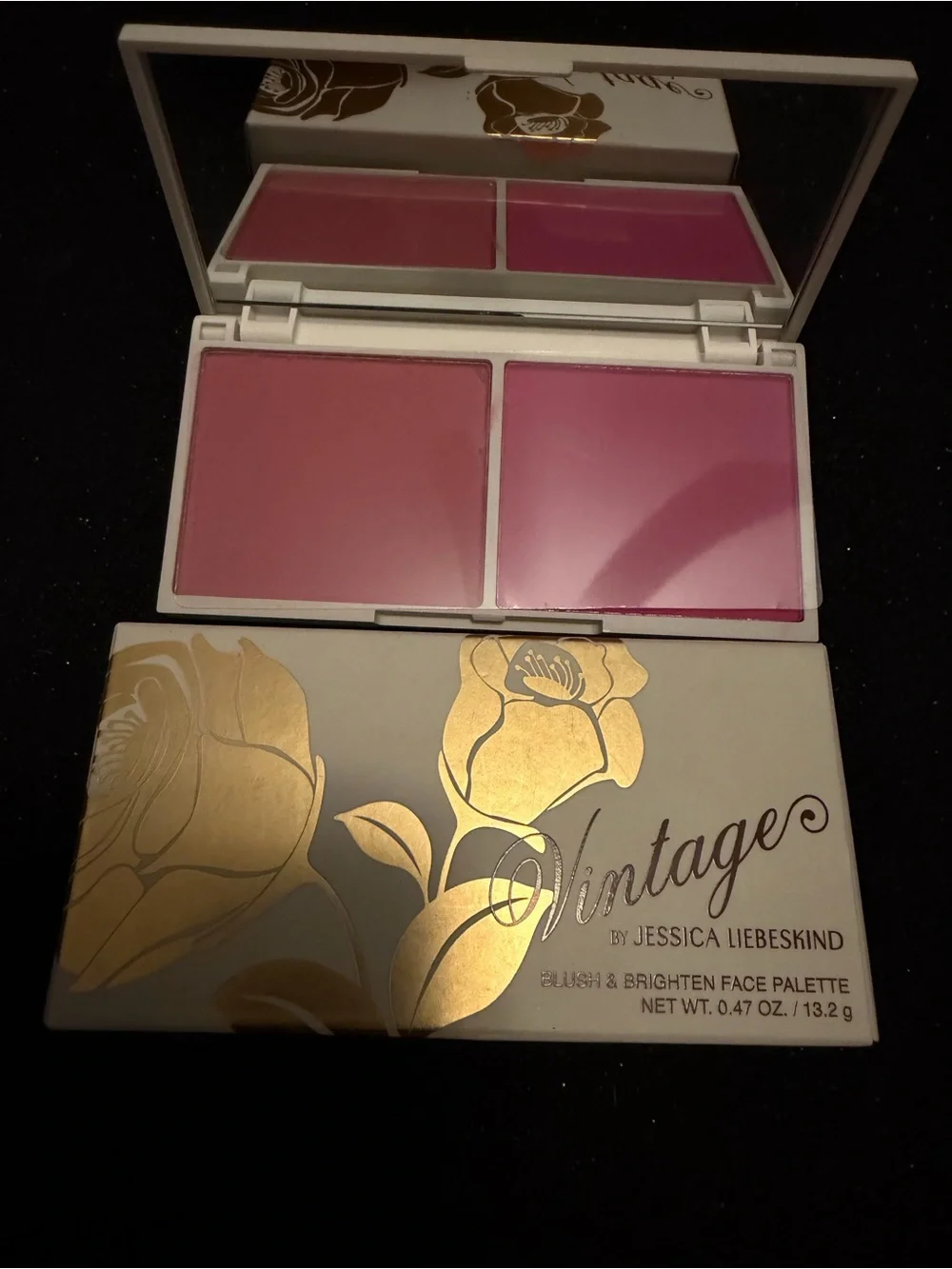 Vintage Blush & Brighten Face Pallete (Blossom/Poppy) NEW